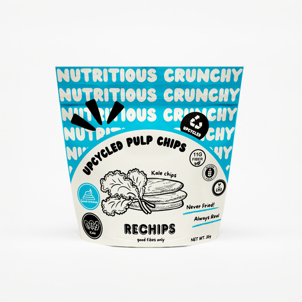 Rechips Upcycled Pulp Chips - Sour Cream Flavour